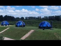 Nhà cửa ngoài trời thương mại Glamping Igloo Nhà kính Nhà lều Geodetic Dome Tent với phòng tắm