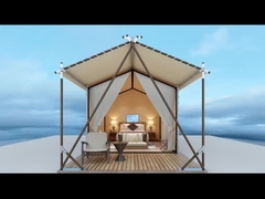Chiếc lều Safari Glamping với cấu trúc gỗ mạnh cho gia đình