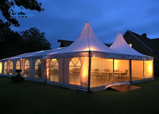 Mua Lều Marquee ở sân sau trang nhã Cấu trúc mái che hai lớp bằng nhôm ép cứng sản xuất trực tuyến