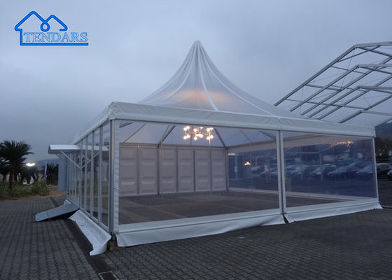 Mua Nhập khẩu tùy chỉnh chống nước chống tia cực tím chống cháy Popup cao đỉnh Transparent Canopy Pagoda Tent online manufacture