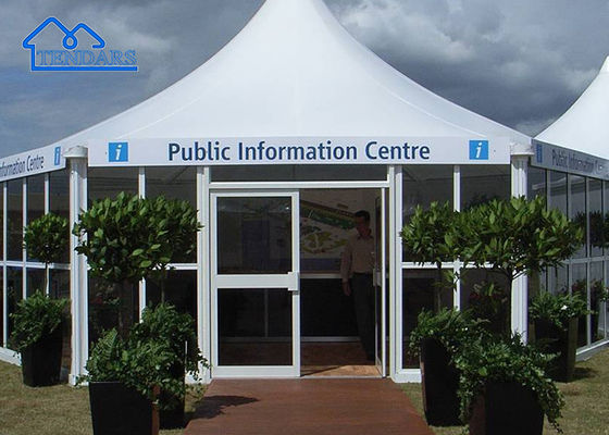 Mua Chất chống cháy chống tia cực tím mái hiên Gazebo Tent Event Blackout Aluminum White Pagoda Tents online manufacture