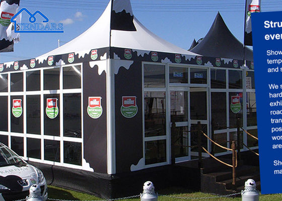 Mua Lều Pagoda nhôm bền với tường thủy tinh cho triển lãm thương mại, Banquet Canopy gia đình, BBQ bữa tiệc vv online manufacture