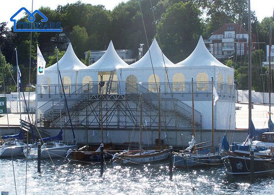 Mua Khung nhôm tăng cường 4x4m Alumini Pagoda Tent Khung chống cháy Canopy Clear Span cho đám cưới sang trọng sản xuất trực tuyến