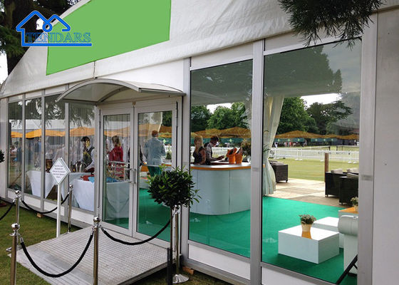 Mua Custom Aluminum Frame Arch Roof Big Tent Trần gian vòm trắng với cửa kính sản xuất trực tuyến