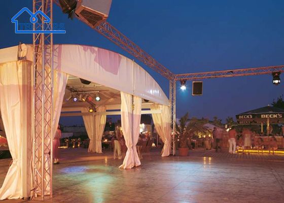 Mua Lều nhôm ngoài trời lớn cho bữa tiệc nhà hàng Đám cưới sự kiện Marquee Canopy Curved Tent online manufacture