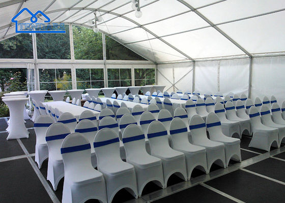 Mua 30x50m Outdoor Fireproof PVC Curve Roof Aluminium Arcum Event Party Tent Cover Cho 1200 người online manufacture