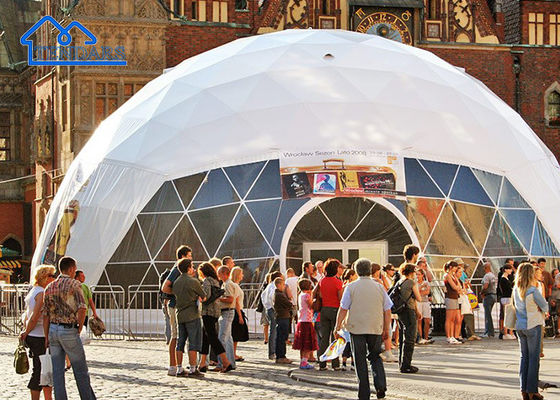 Mua Đồng hợp kim tăng cường 6m Dia Commercial Dome Tent PVC Cover chống gió cho các sân thượng quán cà phê sản xuất trực tuyến