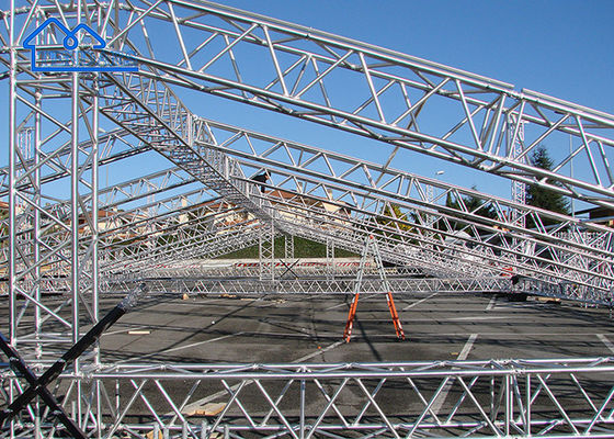 Mua Truss chiếu sáng sân khấu hòa nhạc di động Truss nhôm bạc cho các sự kiện Hệ thống truss mái nhà dễ dàng online manufacture