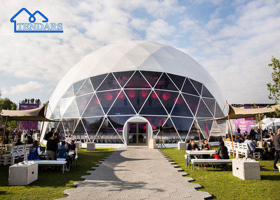 Mua 15m Dia Glamping Hotel Tent Khung gỗ cứng Lớp kép PVDF phủ cho Eco Lodges sản xuất trực tuyến
