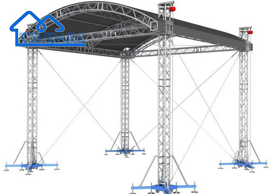 Mua Phối hợp nhôm kết hợp miễn phí Sự kiện Concert Stage Truss Curved Roof Rounded Truss Structure online manufacture