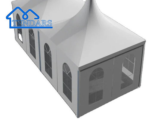 Mua Lều chùa PVC ngoài trời bằng nhôm màu trắng 5 * 5m dành cho sự kiện, bữa tiệc, triển lãm thương mại, v.v. sản xuất trực tuyến