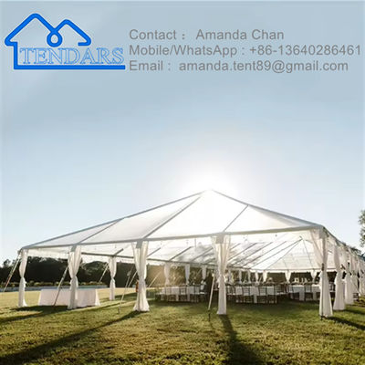 Mua Alumini vĩnh viễn chống nước PVC phủ Transparent Marquee Wedding Party Tent For Sale online manufacture