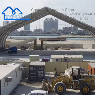 Mua Cửa hàng ngoài trời Lớp nhôm tùy chỉnh lớn Lều lưu trữ tạm thời Lều cong Lều cong online manufacture