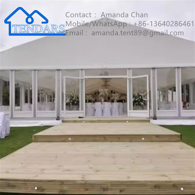 Mua Dễ dàng cài đặt ngoài trời màu trắng PVC Aluminum Wedding Waterproof Tent cho đám cưới online manufacture
