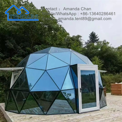 Mua Nhà cửa ngoài trời thương mại Glamping Igloo Nhà kính Nhà lều Geodetic Dome Tent với phòng tắm online manufacture