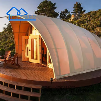 Mua Kiểm soát nước hình vỏ Glamping Resort Hotel Tent Hotel Cover With Bathroom online manufacture