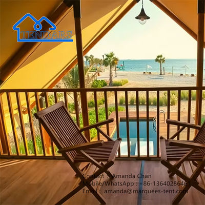 Mua Ưu tiên chống nước Canvas Glamping Campsite Safari Hotel Tents Resort online manufacture