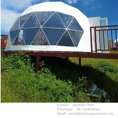 Mua Không thấm nước ngoài tùy chỉnh khách sạn sang trọng Dome Glamping Tent Resort kéo với màng PVDF online manufacture