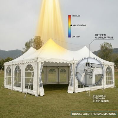 Mua Lễ cưới phong cách chùa Lều lều A-Frame Không thấm nước Lớp cao đỉnh ngoài trời sản xuất trực tuyến