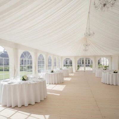 Mua Phong trào đám cưới nhôm trắng sang trọng Marquee Lều nội thất rèm nhà thờ Cửa sổ cho lễ cưới Bỉ sản xuất trực tuyến