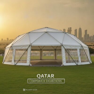 Mua Alloy nhôm Party Marquee Tent Waterproof PVC phủ canopy cho Qatar Corporate Exhibitions sản xuất trực tuyến