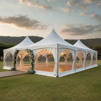 Mua Lều cưới sang trọng Marquee Nam Phi Gian hàng sự kiện PVC màu trắng thanh lịch Nhôm TUV được chứng nhận cho buổi lễ ngoài trời sản xuất trực tuyến