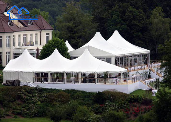 Sự kiện lều Marquee đám cưới ngoài trời tùy chỉnh thời trang Chống tia cực tím Tải trọng tuyết Cấu trúc 0,3KN