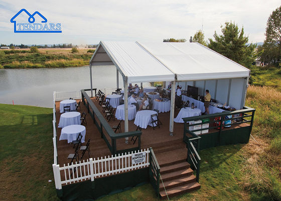 Leisure Goft Trắng rõ ràng Span cấu trúc Canopy PVC vải Tiệc tùng Marquee Tent