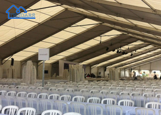 Sự kiện bãi cỏ cao cấp Lều Marquee Khung mạ kẽm Vải PVC Hệ thống tán có thể tháo rời