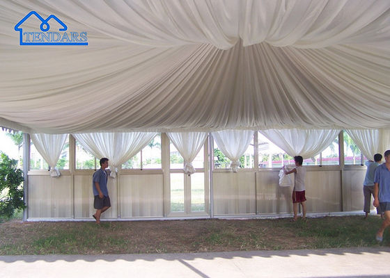 Giá nhà máy tùy chỉnh màu sắc nhôm cong ngoài trời đám cưới Reception Tent For Sale