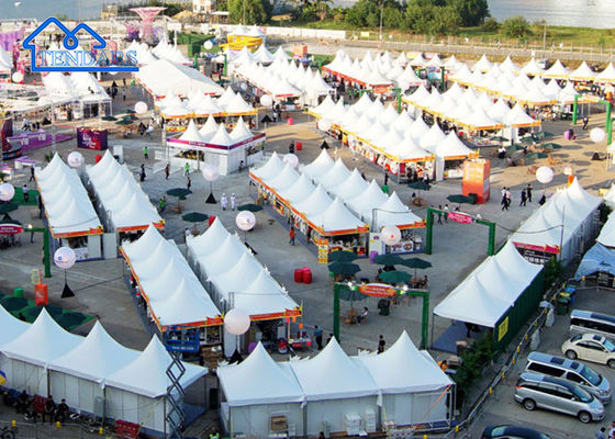 Hình khung lều canopy Pagoda nhôm cho các sự kiện thương mại Big Wedding Promotion Show vv