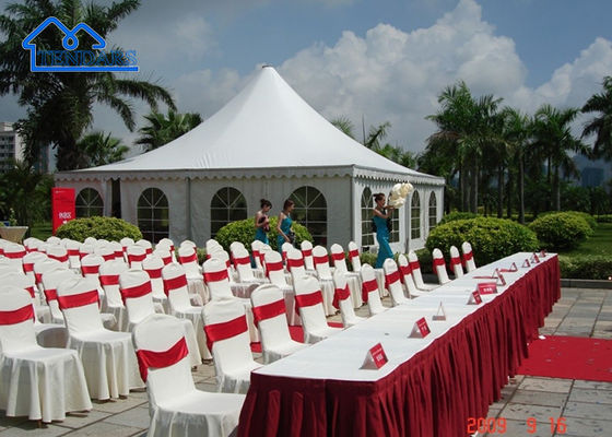Chống nước / Chống lửa / Tự làm sạch khung nhôm Đám cưới Pagoda Tent For Sale