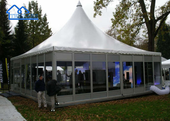 PVC White Fabric Pagoda Canopy Tent With Hot Dip Galvanized Surface Treat (Tạm dịch: Tạm dịch: