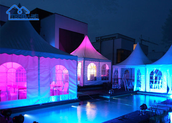 10x10ft 20x20 Outdoor Hot Galvanized Event High Peak Aluminium Bamboo Gazebo Beach Pagoda Tent (Tạm dịch:
