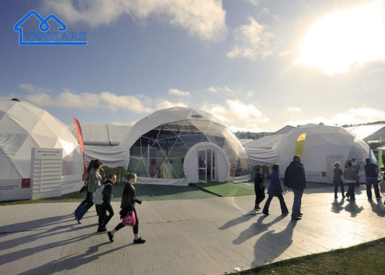 Luxury White Clear Geodesic Dome Tent For Resort Hotel Event Chiếc lều mái vòm hạng nhẹ