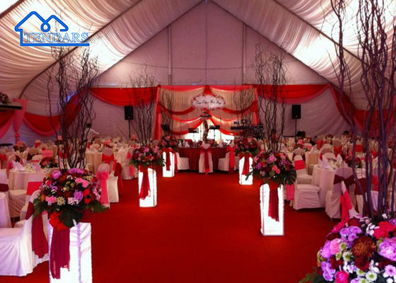 Tùy chỉnh Curved Clear Span Event Tent Kháng UV chống cháy Khả năng chống cháy