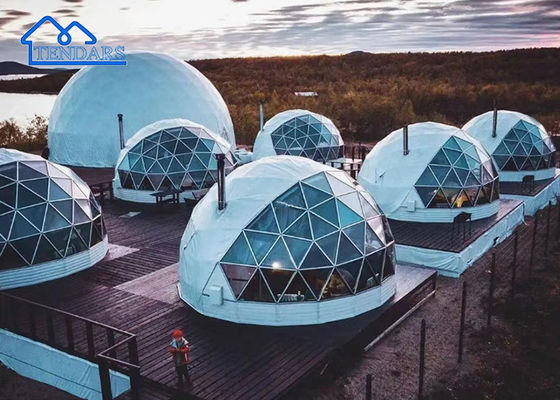 Trại khách sạn ngoài trời Geodesic Glamping Đối với du lịch Resort Party Luxury Chén cắm trại tốt nhất