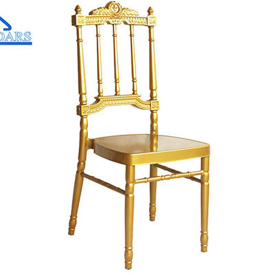 Phụ kiện lều tiệc bằng kim loại Sự kiện có thể xếp chồng lên nhau Ghế đám cưới Chiavari có đệm