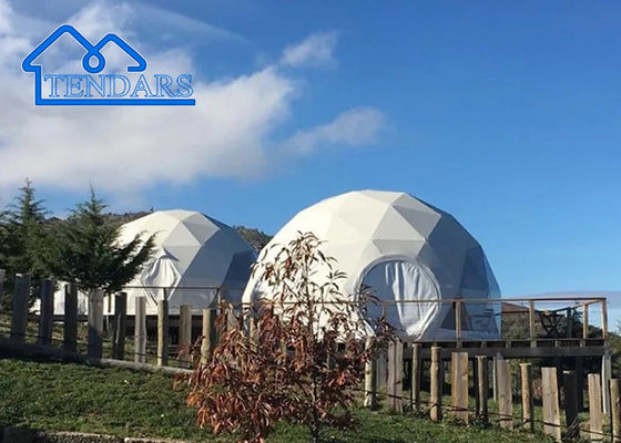 Thiết kế mới ngoài trời tùy chỉnh sang trọng cắm trại PVC phòng khách Glamping Dome Resort Tent