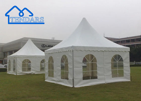 Hình khung nhôm tăng cường 5x8m Alumini Pagoda Tent Khung chống cháy Khung Pagoda đỉnh cho các cuộc tụ họp trong vườn
