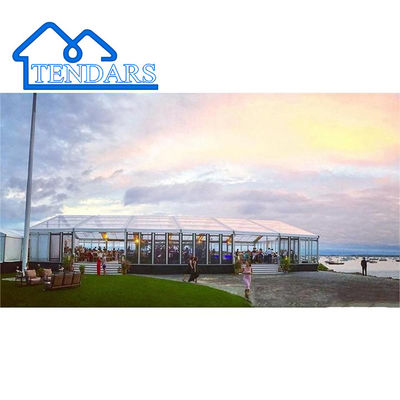 Tùy chỉnh độc đáo Big Party Marquee Lều Cửa kính Sự kiện ngoài trời Cấu trúc tán nhôm