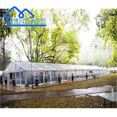Lều chống gió bên Marquee Lều khung hợp kim nhôm PVC chống thấm nước cho tiệc chiêu đãi cocktail