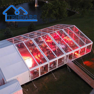 Luxury Clear Span Party Marquee Tents PVC Wedding Event Transparency Tent Ngày sinh nhật