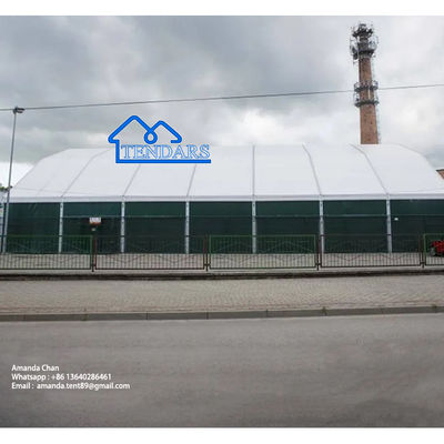 Beautiful Designer ngoài trời Transparent Tent Arcum Sports Hall Tent Với lớp lót mái nhà