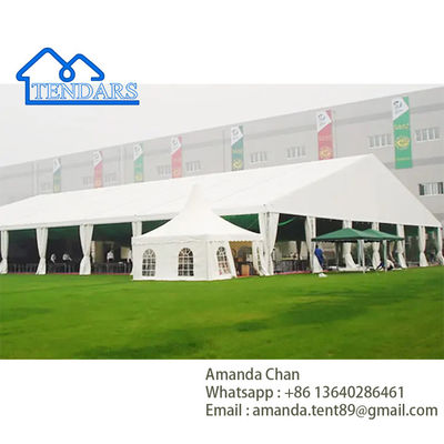 Màu trắng chống cháy chống tia cực tím hỗn hợp Marquee phục vụ tiệc lều tán