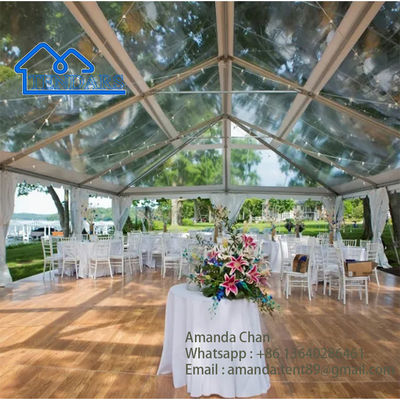Ngoài trời Kích thước tùy chỉnh Rõ ràng PVC Đảng Marquee Lều Hôn nhân Sự kiện đám cưới Tán kính