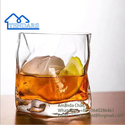 Phụ kiện lều tiệc tùng,Twisted Whiskey Glass Shaped Household Clear Crystal Glass Water Cup