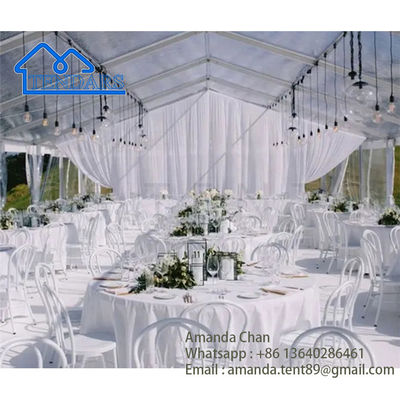 Công dụng nặng Cỏ bên Marquee Lều Galvanized khung PVC vải Anchored Shelter Canopy cấu trúc