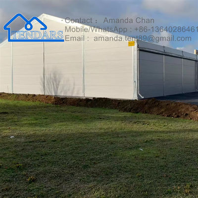 Màu sắc và kích thước tùy chỉnh Khung nhôm lớn PVC A Shape Lều lưu trữ ngoài trời