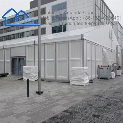 Giá tốt nhất Thép nhôm Sandwich Wall Warehouse Tent Để lưu trữ Với cửa tùy chỉnh